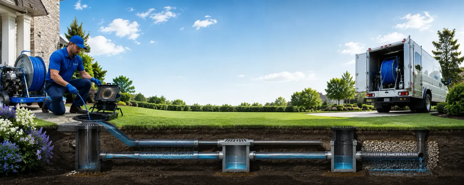 Outdoor drain cleaning information for Fairfax, VT